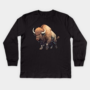 Bison energetic Kids Long Sleeve T-Shirt